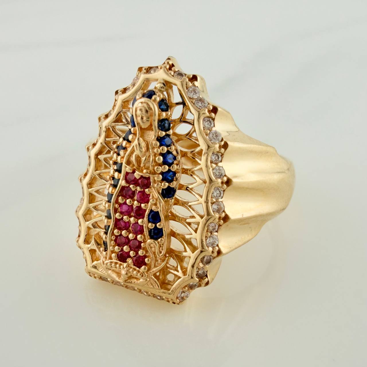 Anillo Virgen Guadalupe 6.05gr / T6 1/2 / Oro Amarillo 18K %