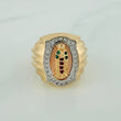 Anillo Virgen Guadalupe 5.85gr / T6 1/2 / Tres Oros 18K %