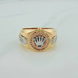 Anillo Correa Corona 8.5gr / T9 / Tres Oros 18K %