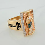 Anillo San Judas 9.45gr / T9 3/4 / Tres Oros 18K %