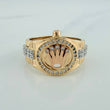 Anillo Correa Corona 6.5gr / T8 3/4 / Tres Oros 18K %