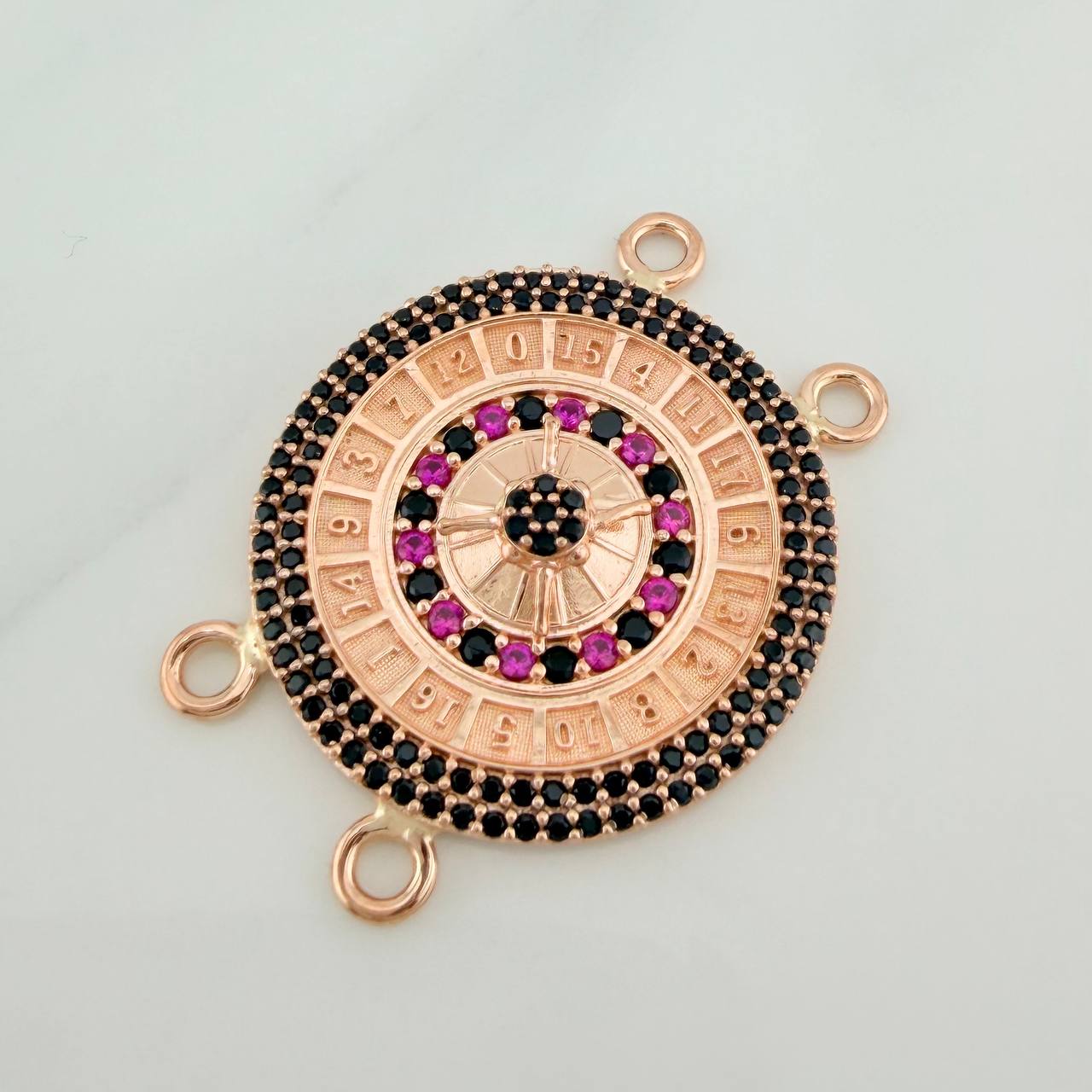 Charm Roulette 6.6gr / 1 1/4 in / 18K Rose Gold %