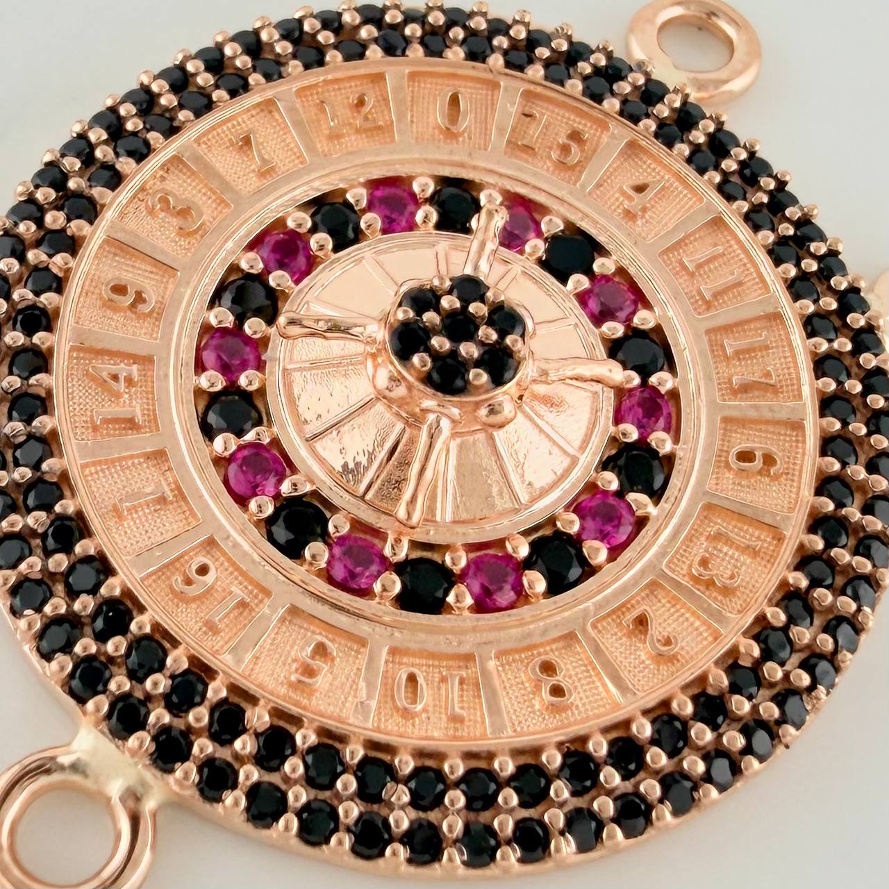 Charm Roulette 6.6gr / 1 1/4 in / 18K Rose Gold %