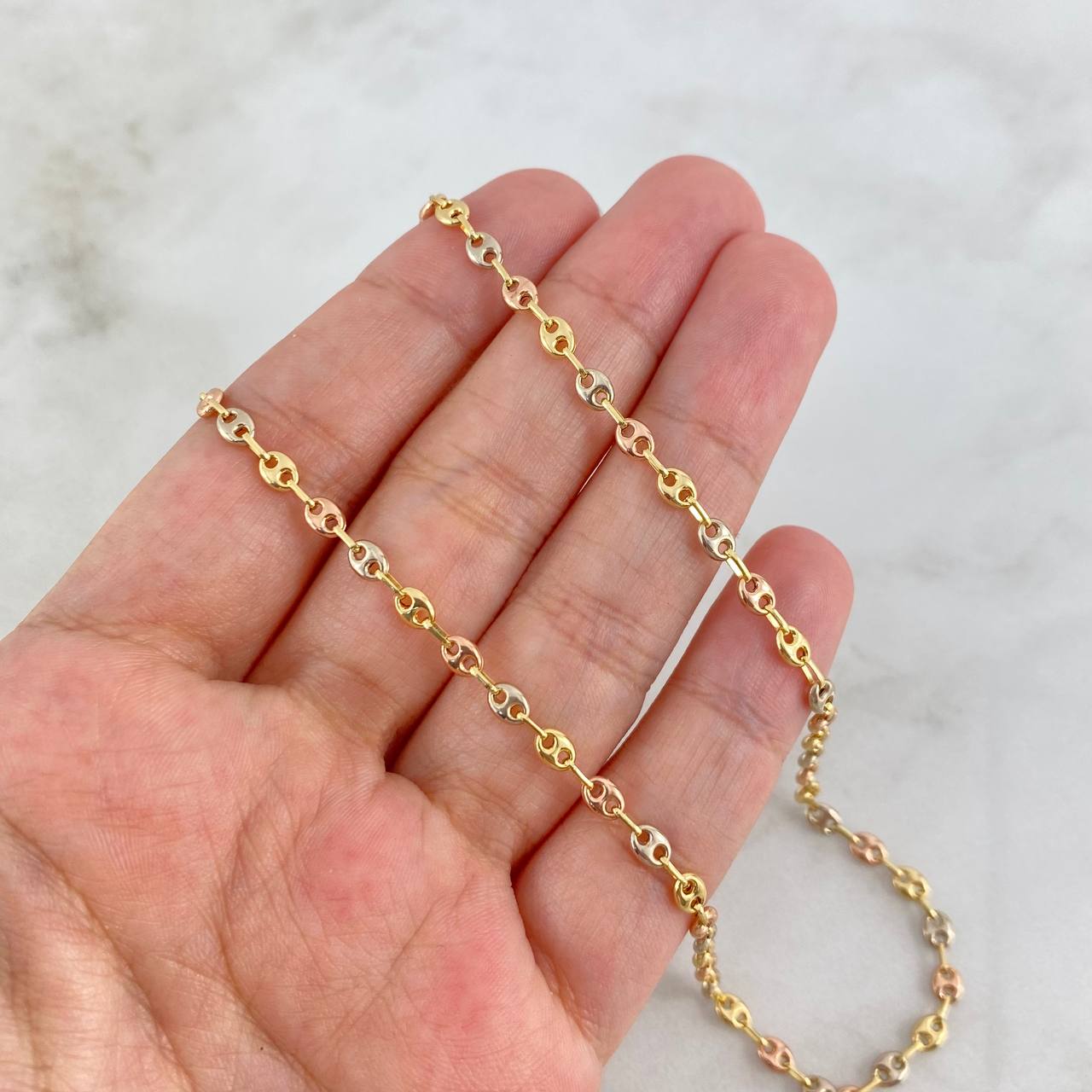 GC Chain 7.7gr / 65cm / 3.2mm Polished Tres Oros 18K ©