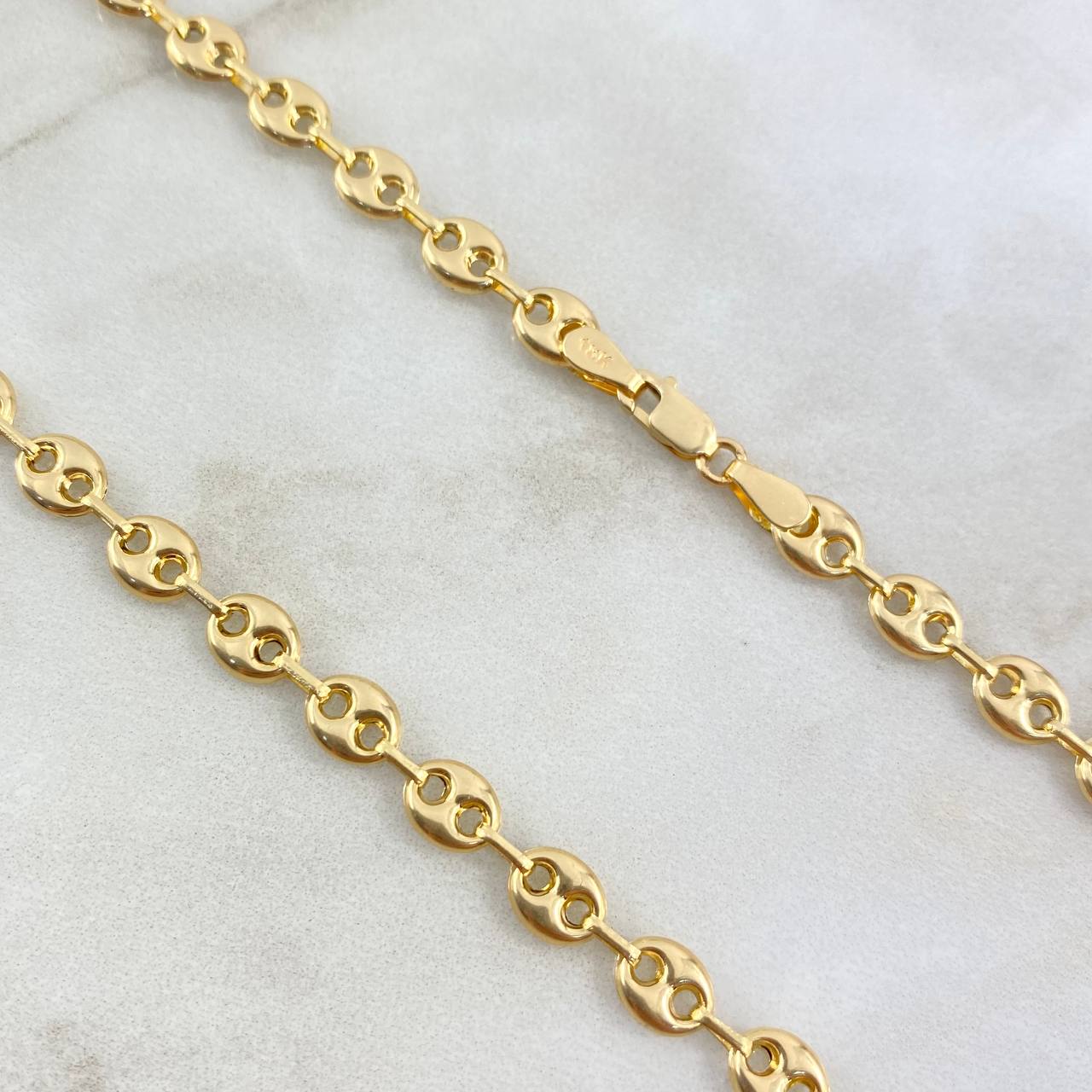 Cadena GC 9.55gr / 45cm /17 3/4 in Lisa Oro Amarillo 18K ©