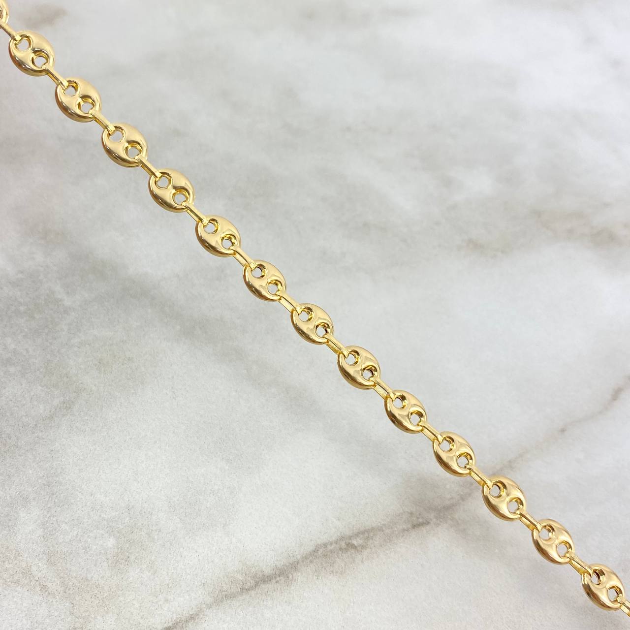 Cadena GC 9.55gr / 45cm /17 3/4 in Lisa Oro Amarillo 18K ©