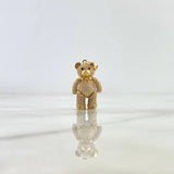 Pendant Articulated Bear Bow Tie 8.1gr / 3.5cm / White Zircons Black Eyes 18K Yellow Gold