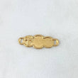 Charm Cloud Cross 0.55gr / 2.2cm / Yellow Gold Dotted Edges