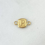 Herraje Letra P 0.25 g / 1/2 in Oro Amarillo 18K