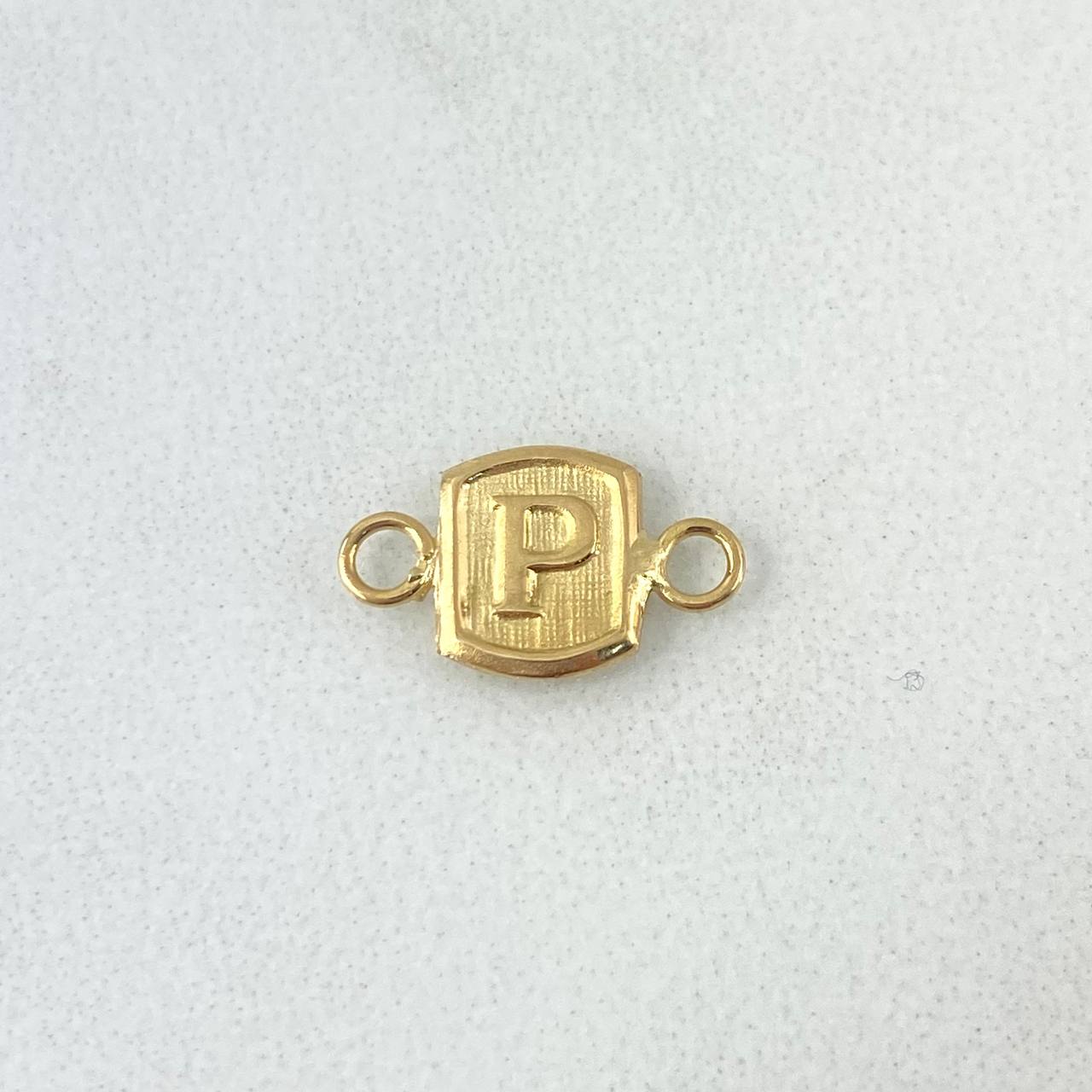 Herraje Letra P 0.25 g / 1/2 in Oro Amarillo 18K