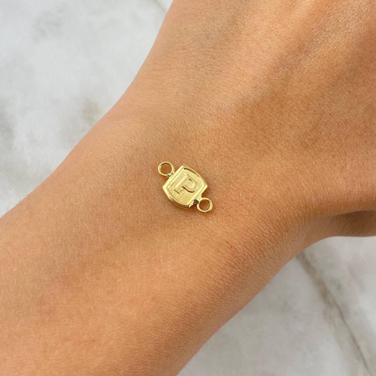Herraje Letra P 0.25 g / 1/2 in Oro Amarillo 18K