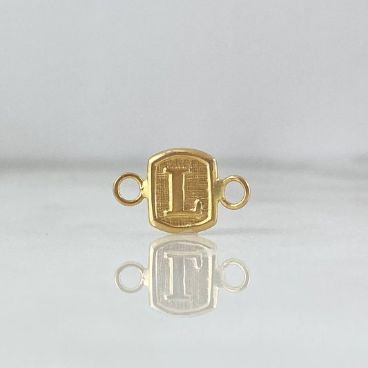 Herraje Letra L 0.3 g / 1/2 in Oro Amarillo 18K