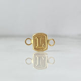 Herraje Letra L 0.9 g / 1/2 in Oro Amarillo 18K