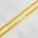 Cadena Cubana 5g / 24 in / 1.5mm Oro Amarillo 18K