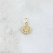 Dije Corona RX 0.4gr / 1.3cm / Circulo - Circones Blancos Oro Amarillo 18K ©