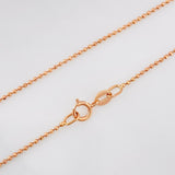 Cadena Militar 1.85g / 18 in / 1mm Oro Rosa 18K