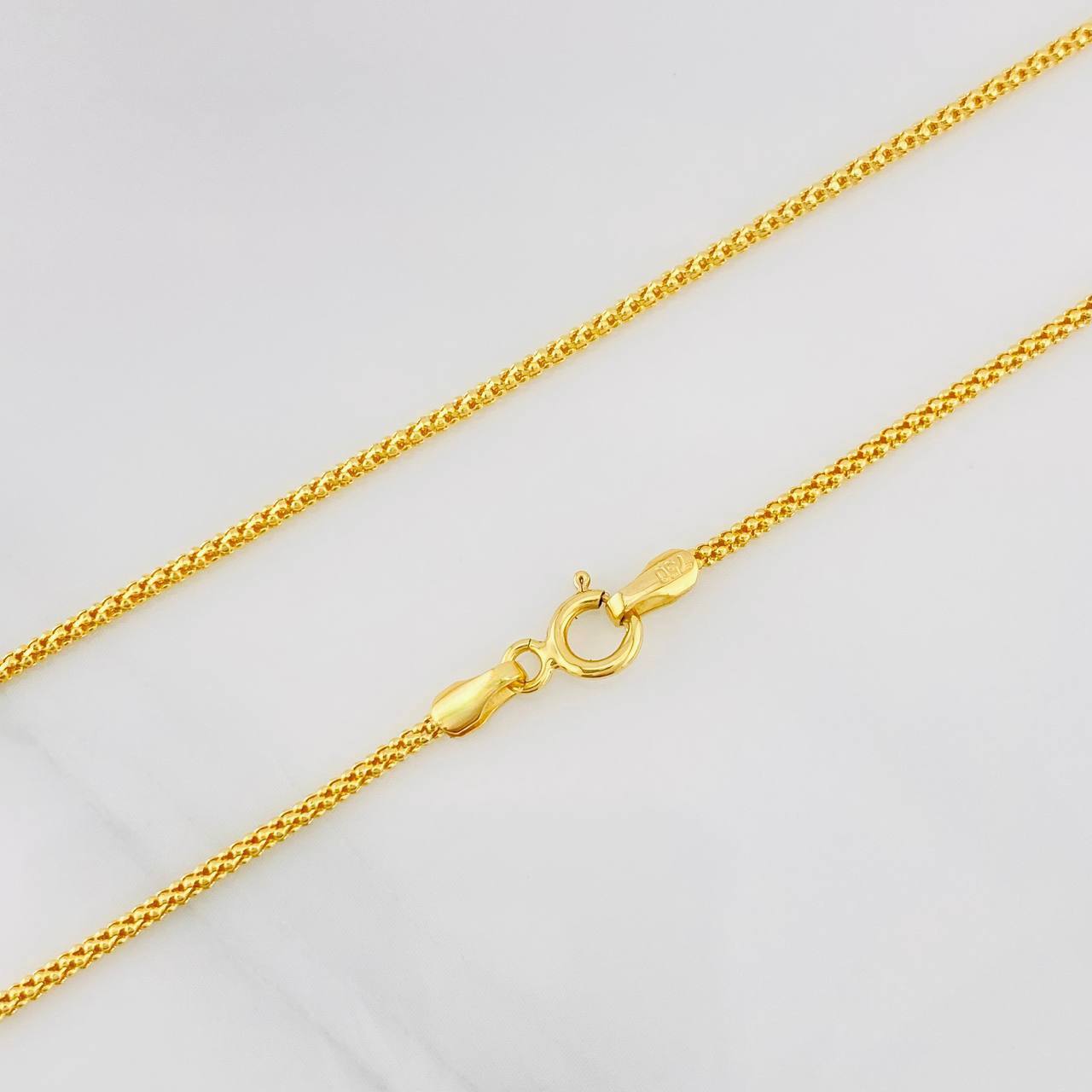Cadena Cola de Raton 2.75g / 20 in / 1.21mm Oro Amarillo 18K