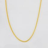 Cadena Cola de Raton 2.75g / 20 in / 1.21mm Oro Amarillo 18K