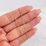 Cadena Veneciana 2g / 20 in / 0.86mm Oro Amarillo 18K