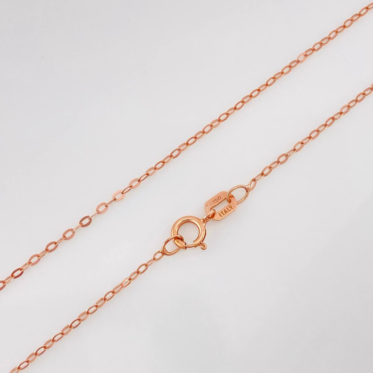 Cadena Aro Seguido 1g / 20 in / 1.25mm Oro Rosa 18K