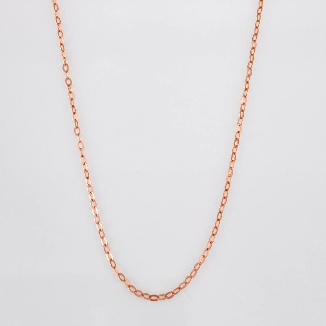 Cadena Aro Seguido 1g / 20 in / 1.25mm Oro Rosa 18K