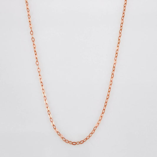 Cadena Aro Seguido 1g / 20 in / 1.25mm Oro Rosa 18K