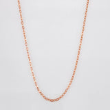 Cadena Aro Seguido 1g / 20 in / 1.25mm Oro Rosa 18K