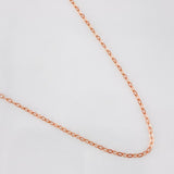 Cadena Aro Seguido 1g / 20 in / 1.25mm Oro Rosa 18K