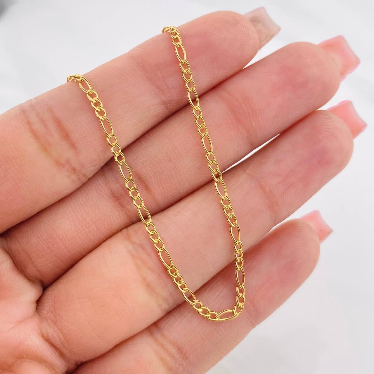 Cadena Figaro 1.4g / 18 in / 1.86mm Oro Amarillo 18K