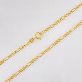 Cadena Figaro 1.4g / 18 in / 1.86mm Oro Amarillo 18K