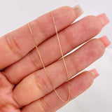 Cadena Veneciana 1.15g / 18 in / 0.57mm Oro Rosa 18K