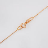 Cadena Veneciana 1.15g / 18 in / 0.57mm Oro Rosa 18K