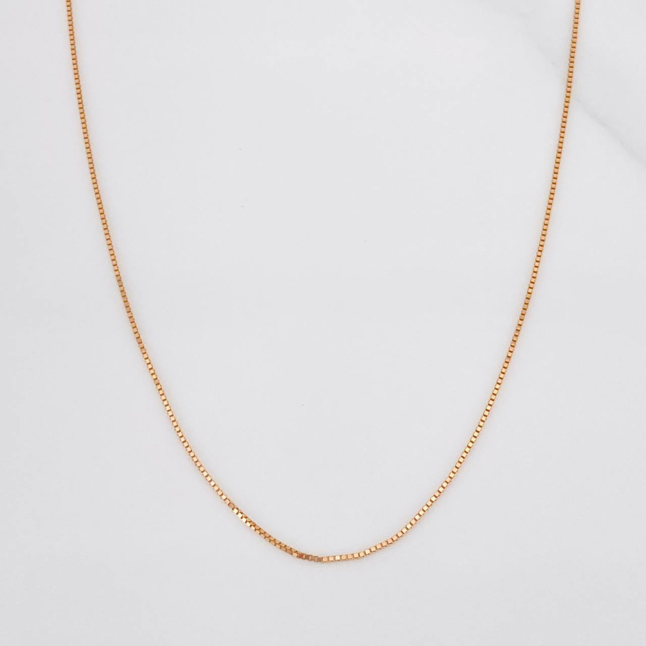 Cadena Veneciana 1.15g / 18 in / 0.57mm Oro Rosa 18K
