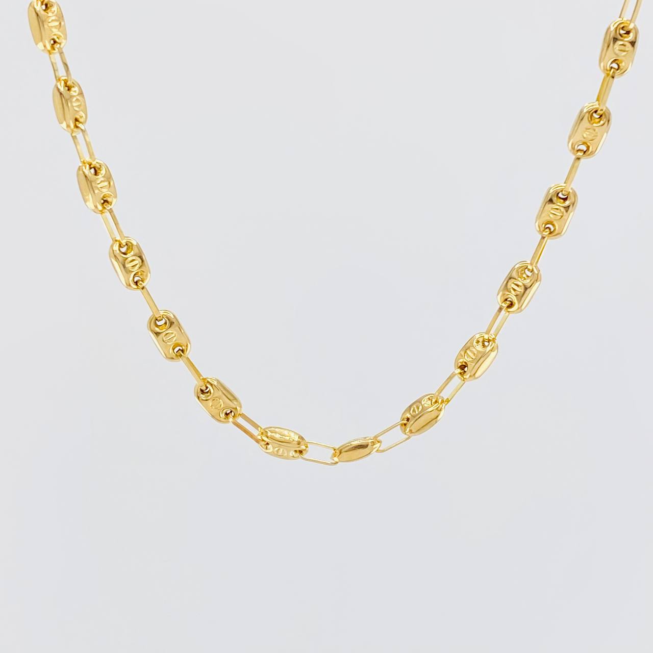 Cadena Rustica Tornillo 8.25g / 20 in / 3.6mm Oro Amarillo 18K