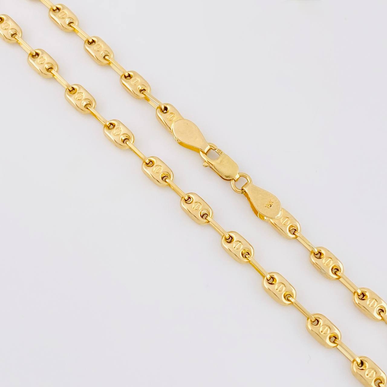 Cadena Rustica Tornillo 8.25g / 20 in / 3.6mm Oro Amarillo 18K