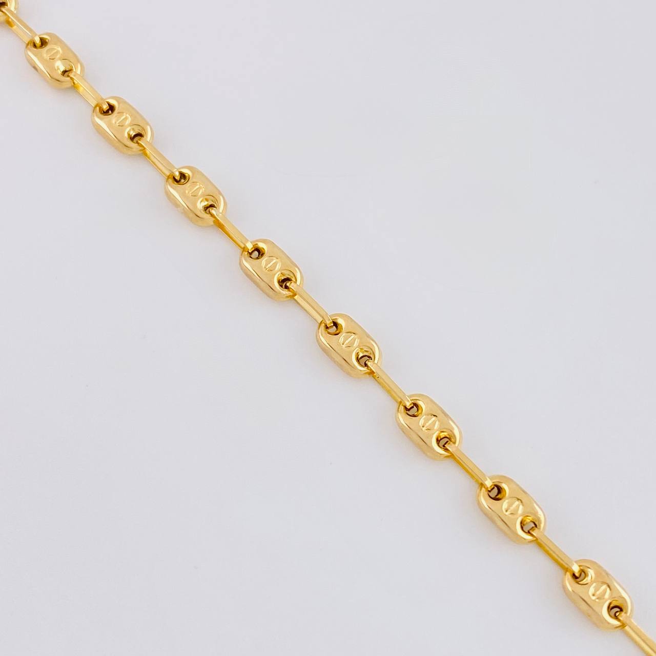 Cadena Rustica Tornillo 8.25g / 20 in / 3.6mm Oro Amarillo 18K