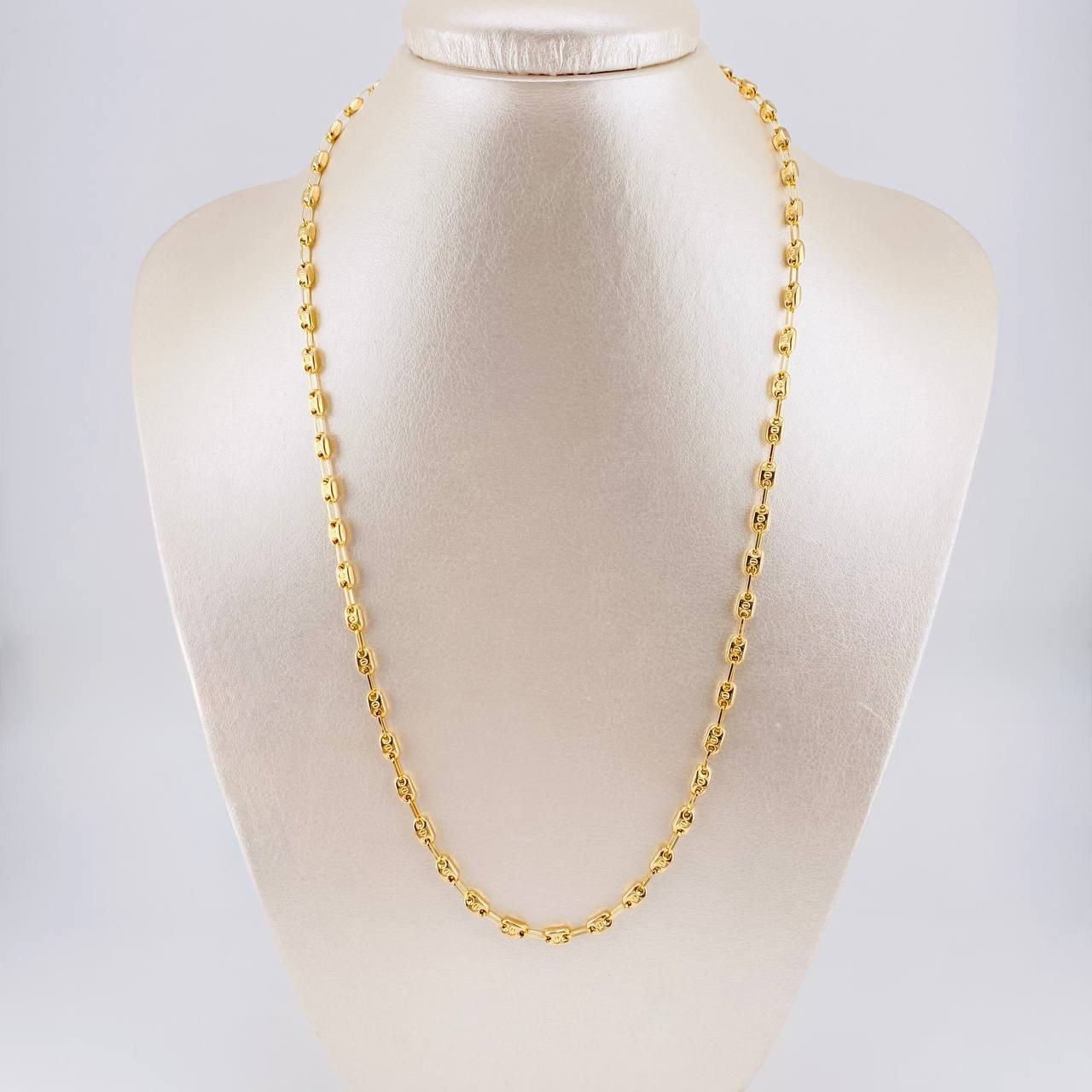 Cadena Rustica Tornillo 8.25g / 20 in / 3.6mm Oro Amarillo 18K