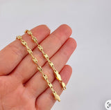 Cadena Rustica Tornillo 8.25g / 20 in / 3.6mm Oro Amarillo 18K
