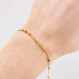 Bracelet Adjustable Denario Miraculous Virgin 2g / 7 in - 6 1/4 in / 2.6mm Yellow Gold 18K