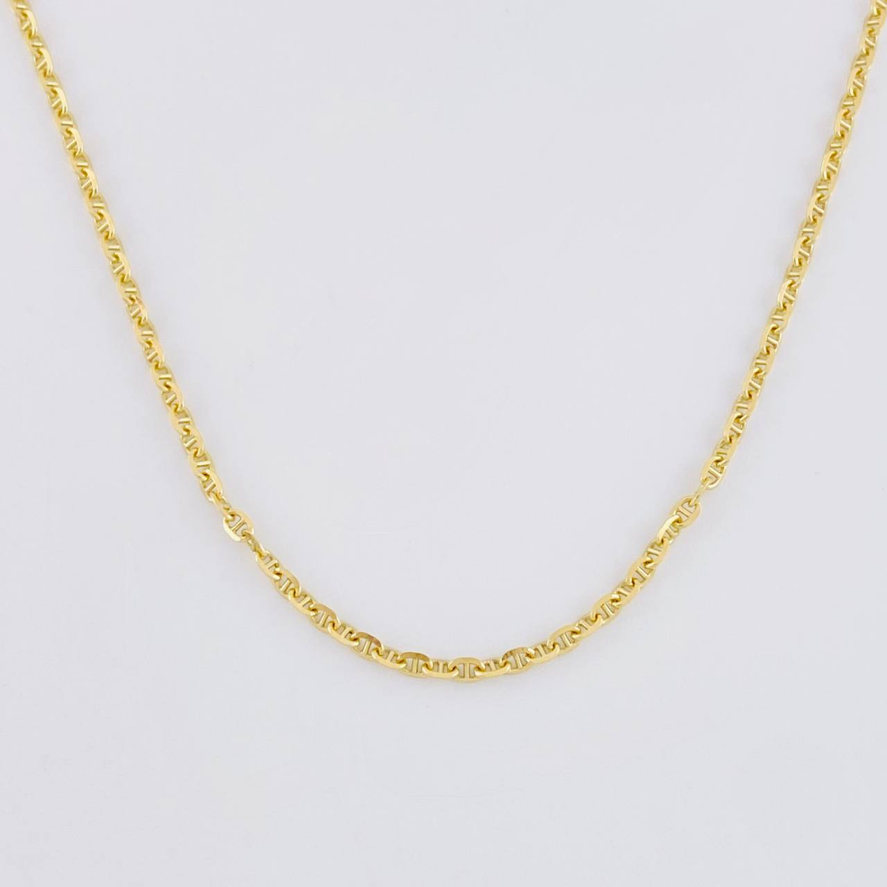 Cadena Marinera 3g / 24 in / 1.3mm Oro Amarillo 18K