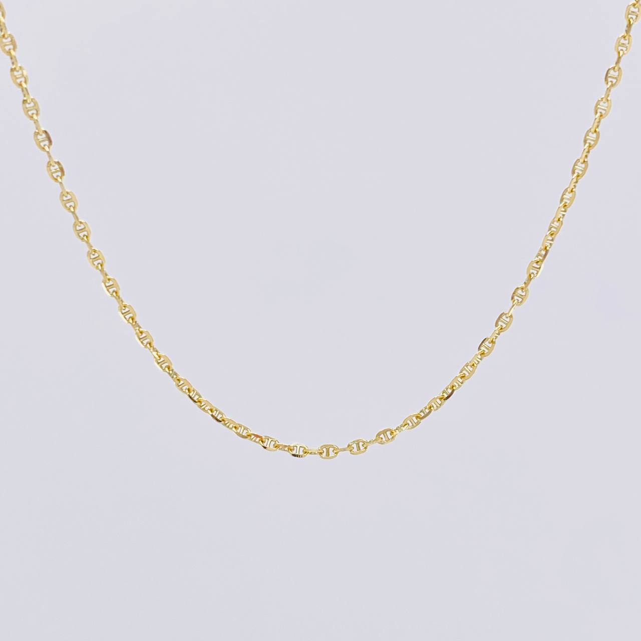 Cadena Marinera 3g / 24 in / 1.3mm Oro Amarillo 18K