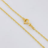 Cadena Marinera 3g / 24 in / 1.3mm Oro Amarillo 18K
