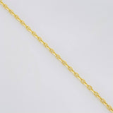 Cadena Marinera 3g / 24 in / 1.3mm Oro Amarillo 18K