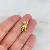 Pendant Bear 2.15gr / 1.8cm / Green Zirconia Yellow Gold