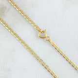 Cadena Plana 4.05gr / 23 1/2 in / Oro Amarillo +3 18K *