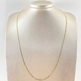 Cadena Plana 4.05gr / 23 1/2 in / Oro Amarillo +3 18K *