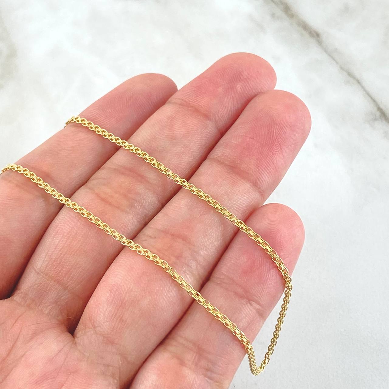 Bismark Chain 3.1gr / 17.7in / 18K Gold +1$