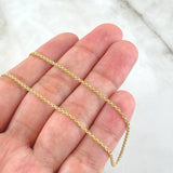 Bismark Chain 3.1gr / 17.7in / 18K Gold +1$