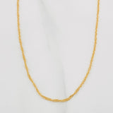 Singapore Chain 1.75 g / 19 3/4 in / 1.1 mm Yellow Gold 18K