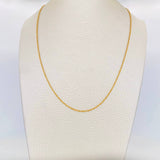 Cadena Singapur 1.45 g / 15 3/4 in / 1.31 mm Oro Amarillo 18K